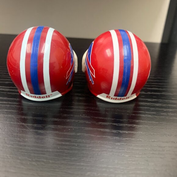 FOOTBALL - 2 Vintage 2000 RIDDELL BUFFALO BILLS pocket pro mini helmets, 2" NFLP - Picture 5 of 7